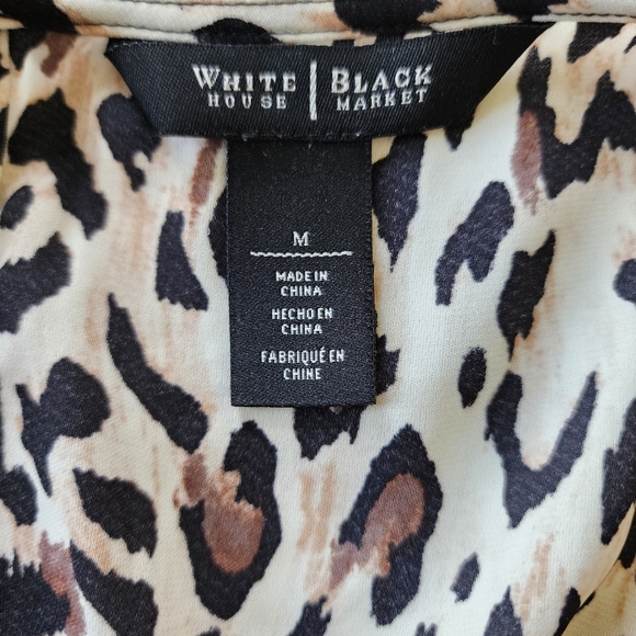 White House Black Market leopard print tank top, medium - Picture 11 of 12